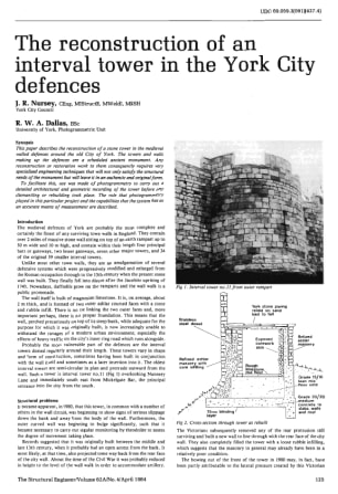 The Reconstruction of an Interval Tower in the York City Defences