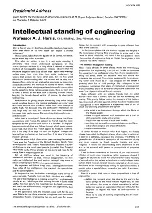 Presidential Address. Intellectual Standing of Engineering