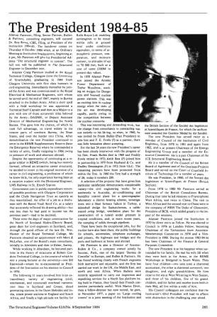 The President 1984-85