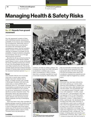 Managing Health & Safety Risks (No. 57): Hazards from ground movement