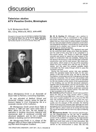 Discussion Television Studios ATV Paradise Centre, Birmingham by B. Montgomery-Smith