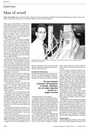 Interview. Man of Wood