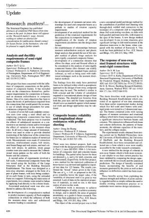 Update. Research Matters!..