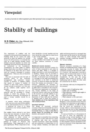 Stability of Buildings