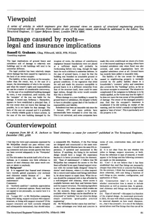 Counterviewpoint to Steel Chimneys - a Cause for Concern 