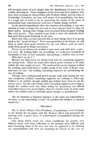 Discussion. Welding During the War - and After