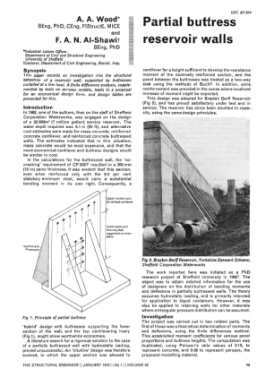 Partial Buttress Reservoir Walls