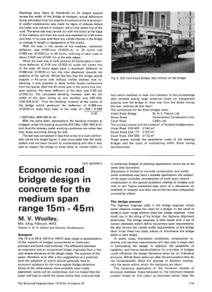 Economic Road Bridge Design in Concrete for the Medium Span Range 15m - 45m