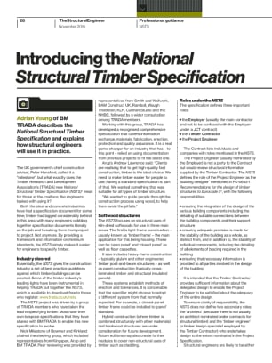 Introducing the National Structural Timber Specification