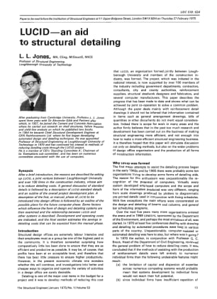 LUCID - An Aid to Structural Detailing