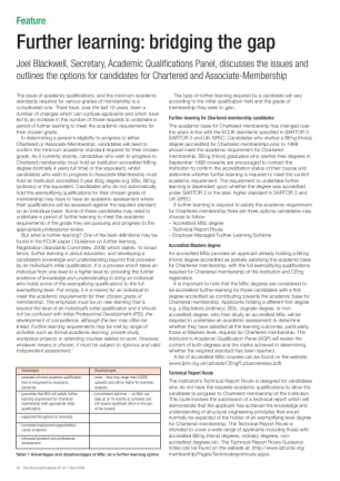 Further learning: bridging the gap