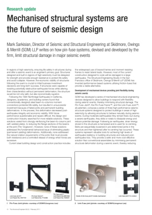 Mechanised structural systems are the future of seismic design