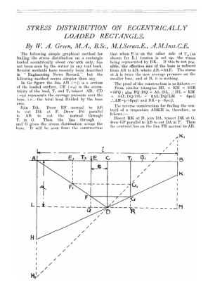 Stress Distribution on Eccentrically Loaded Rectangle