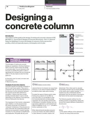 Technical Guidance Note (Level 2, No. 5): Designing a concrete column