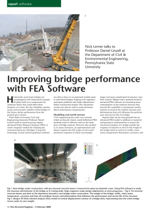 Improving bridge performance with FEA Software
