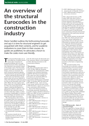 An overview of the structural Eurocodes in the construction industry