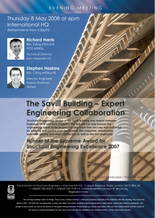 Evening Meeting: The Savill Building - Expert Engineering Collaboration