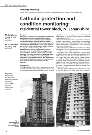 Cathodic Protection and Condition Monitoring: Residential Tower Block, N. Lanarkshire