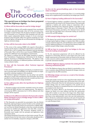 Eurocodes: Briefing