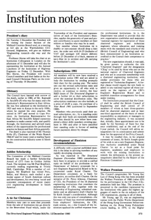 Institution Notes