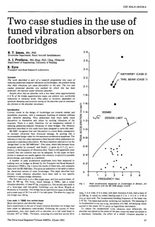 Two Case Studies on the use of Tuned Vibration Absorbers on Footbridges