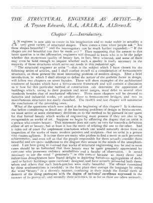 The Structural Engineer as Artist Chapter I. - Introductory