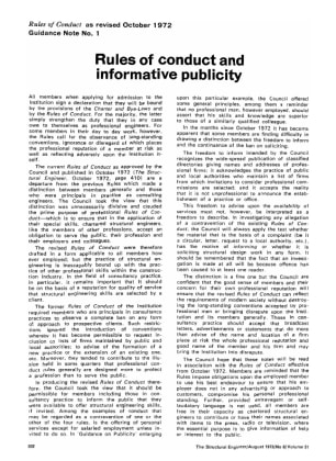 Rules of Conduct and Informative Publicity