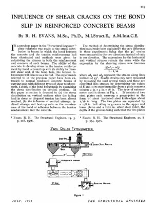 Influence of Shear Cracks on the Bond Slip in Reinforced Concrete Beams