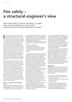 Fire safety - a structural engineer's view