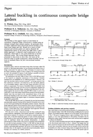 Lateral Buckling in Continuous Composite Bridge Girders