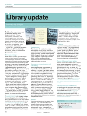 Library update: Researching bridges