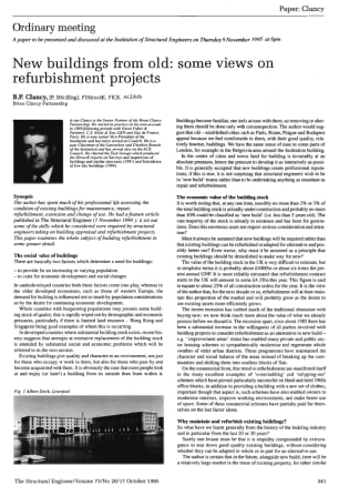 New Buildings from Old: Some Views on Refurbishment Projects