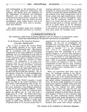 Correspondence Column Restraint