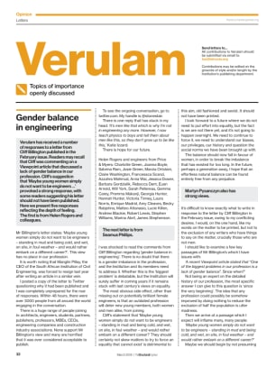 Verulam (readers' letters - March 2019)