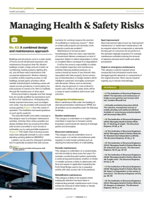 Managing Health & Safety Risks (No. 63): A combined design and maintenance approach