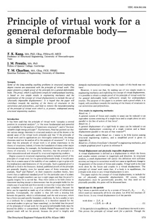 Principle of Virtual Work for a General Deformable Body - a Simple Proof