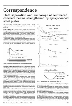 Correspondence on Plate Separation and Anchorage of Reinforced Concrete Beams Strengthened Epoxy-Bon