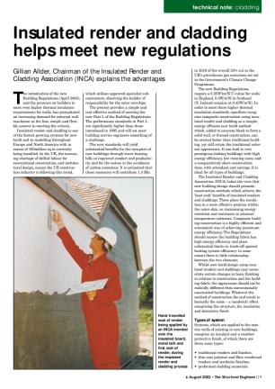 Insulated render and cladding helps meet new regulations