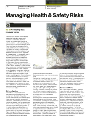 Managing Health & Safety Risks (No. 31): Controlling risks in ground ...