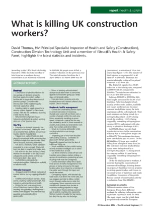 What is killing UK construction workers?