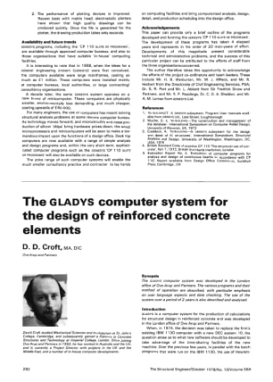 The GLADYS Computer System for the Design of Reinforced Concrete Elements