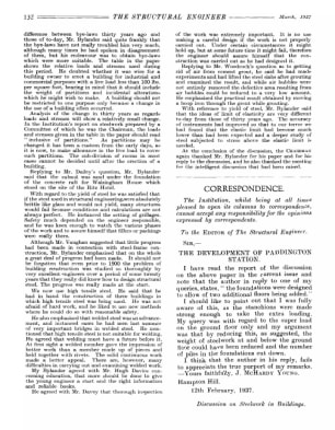 Correspondence. The Development of Paddington Station