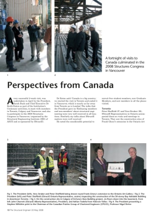 Perspectives from Canada: the President's visit and Structures Congress