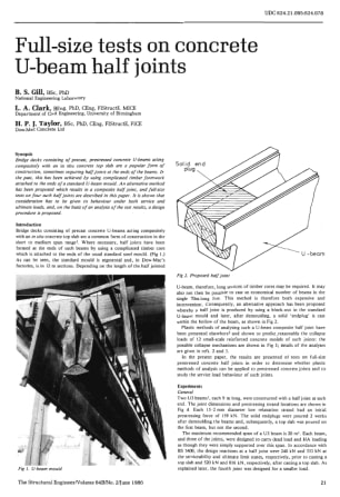 Full-size Tests on Concrete U-Beam Half Joints