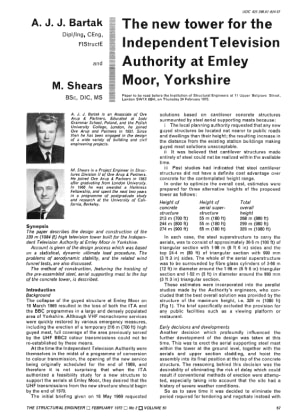 The New Tower for the Independent Television Authority at Emley Moor, Yorkshire
