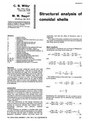 Structural Analysis of Conoidal Shells