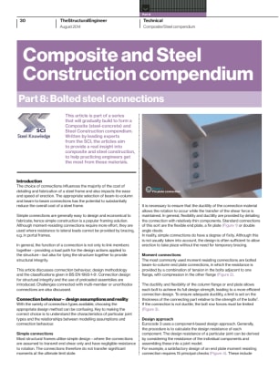Composite and Steel Construction compendium. Part 8: Bolted steel connections