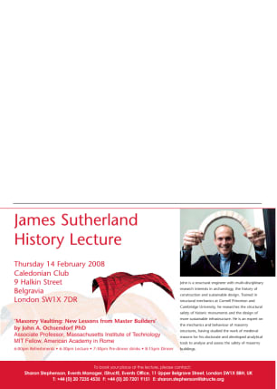 James Sutherland History Lecture