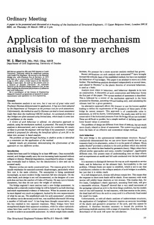 Application of the Mechanism Analysis to Masonry Arches