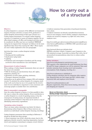 How to carry out a carbon impact assessment